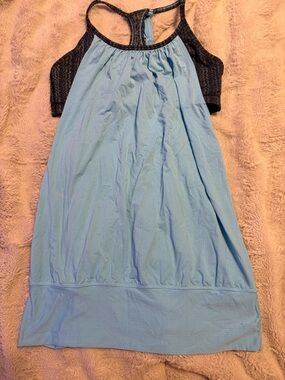 *5 for $25* Lululemon Light Blue Racerback Tank with Built-In Bra